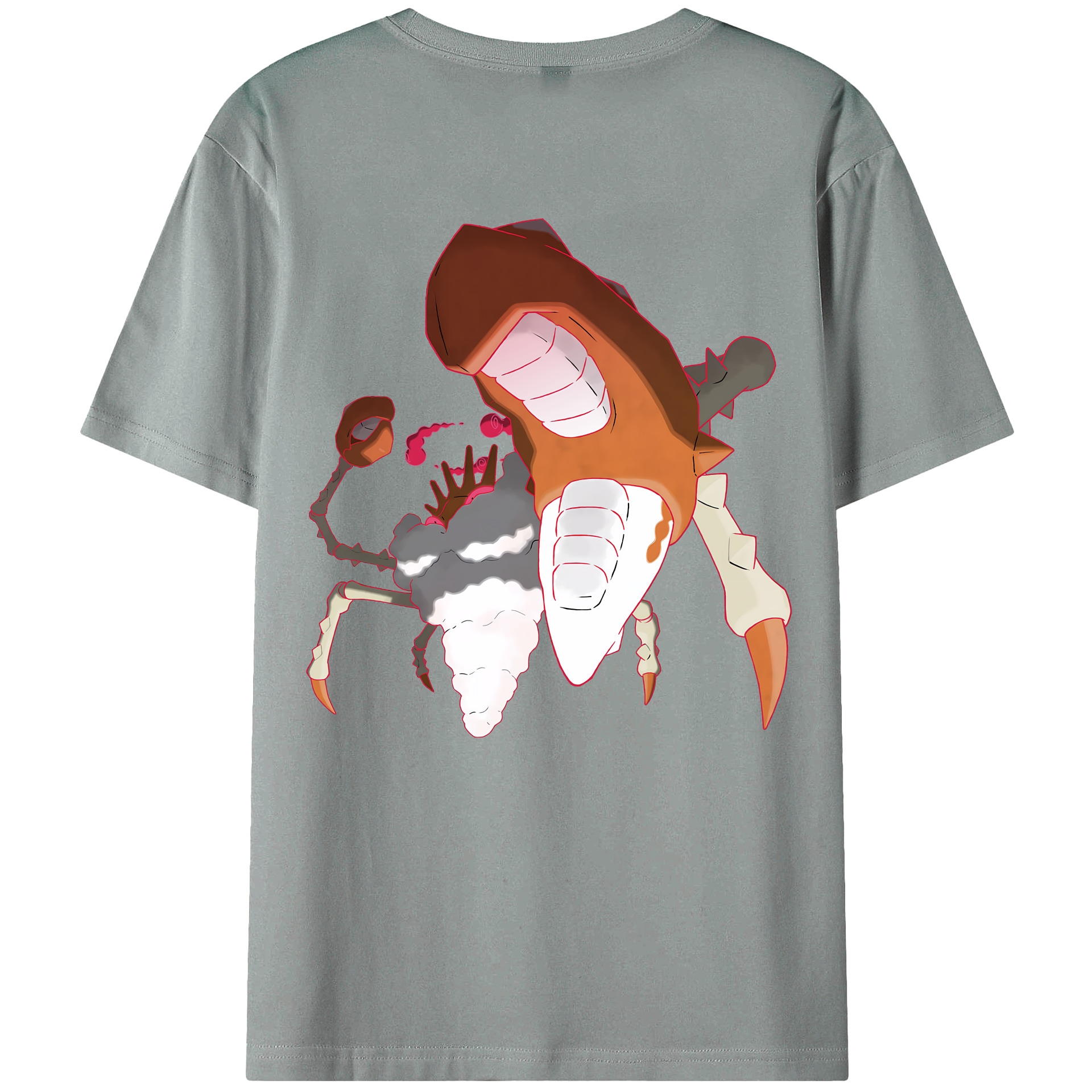 （画像用） ポケットモンスター Pokémon 綿100％ メンズ半袖Tシャツ（バックプリント） 通気性